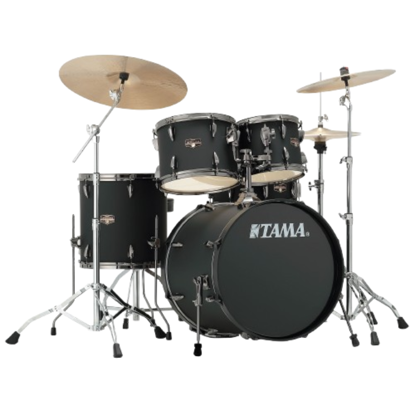 Drum kit shown as a representative setup
